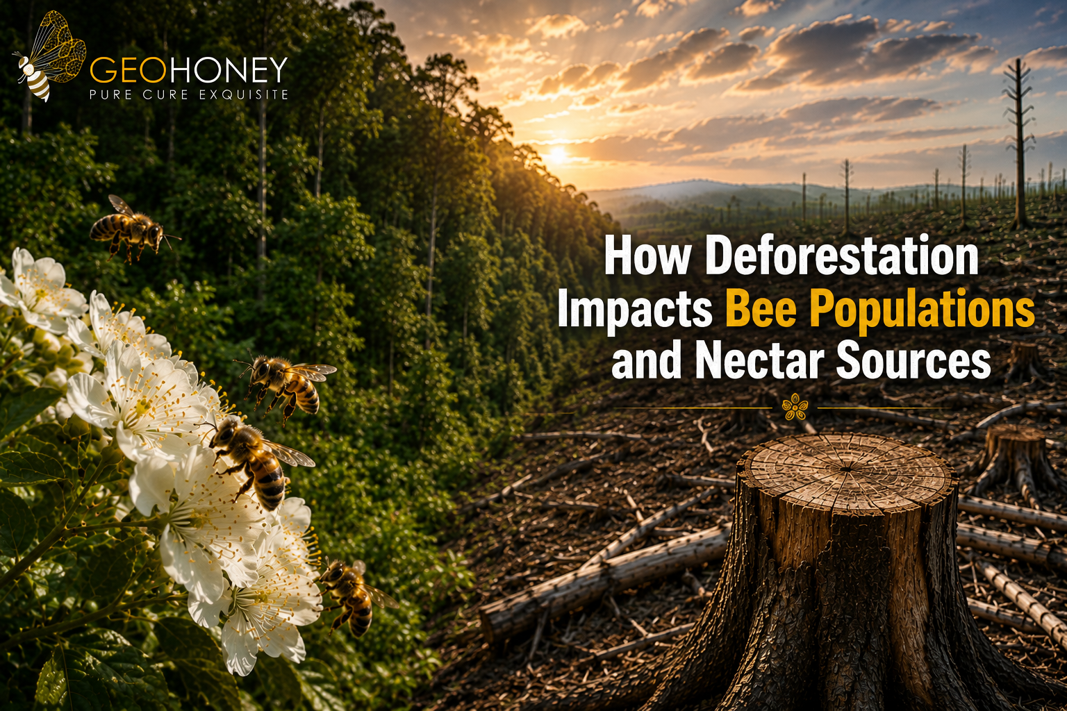 How Deforestation Impacts Bee Populations and Nectar Sources