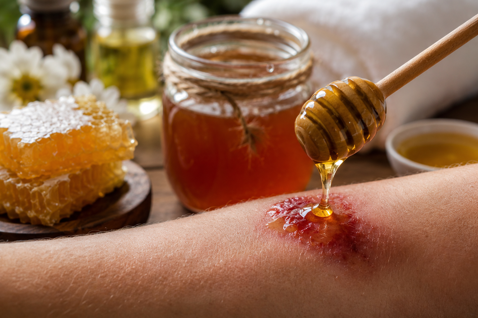 How Honey Supports Wound Healing and Tissue Repair