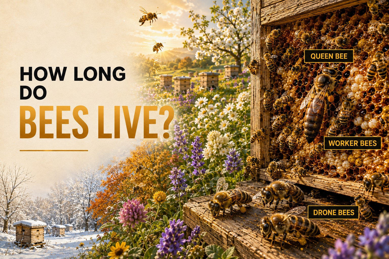 How Long Do Bees Live? Lifespan by Bee Type, Season and Role
