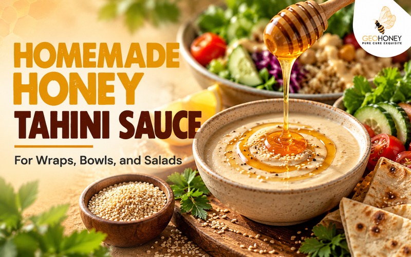 Homemade Honey Tahini Sauce for Wraps, Bowls, and Salads
